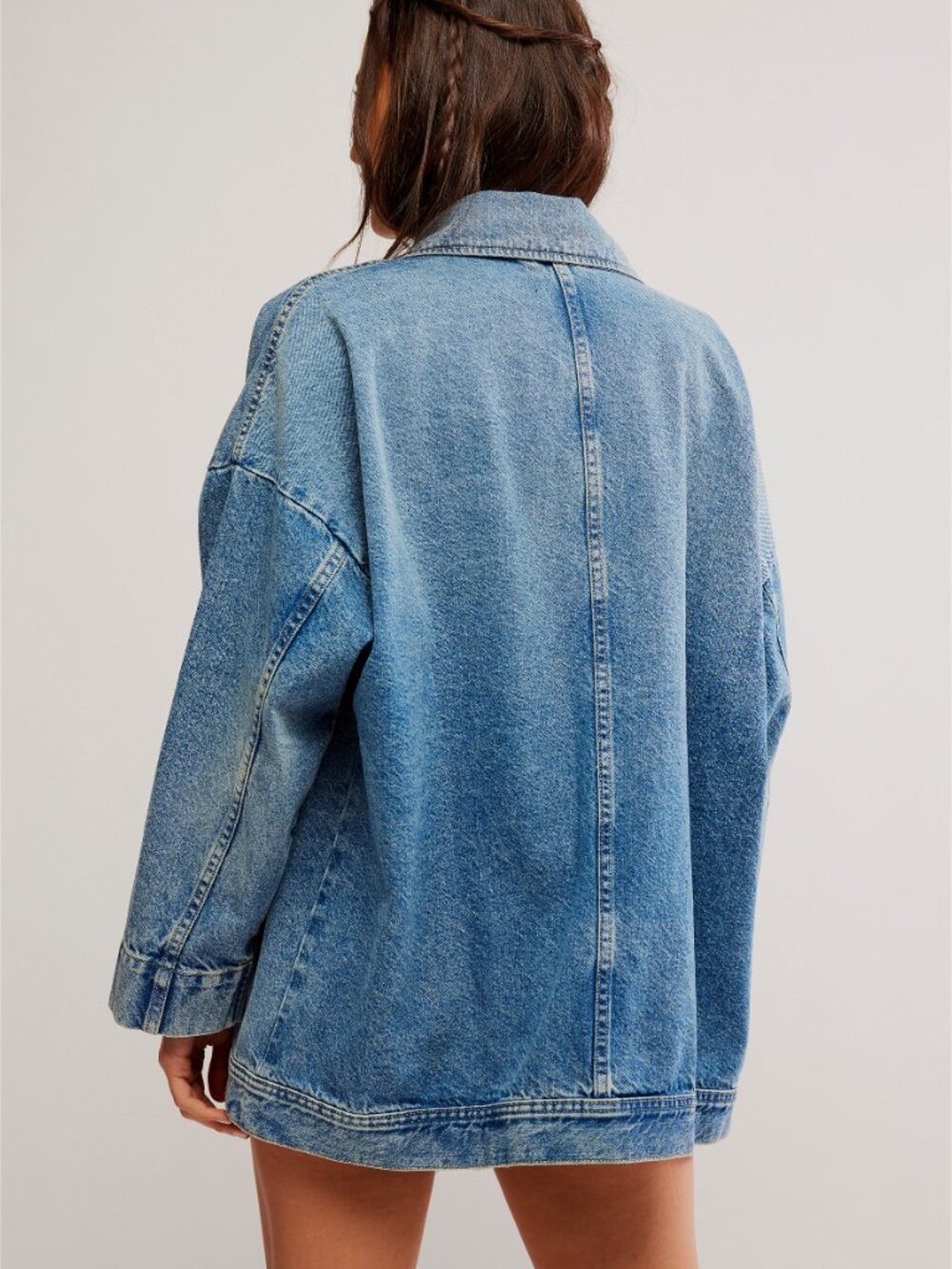 FREE PEOPLE We The Free Avery Denim Jacket / Got The Blues - Picture 3 of 6
